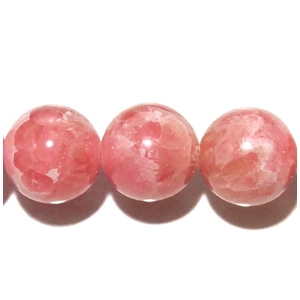 インカローズ 8mm 天然石 ビーズ 丸玉 3玉セット パワーストーン 粒 