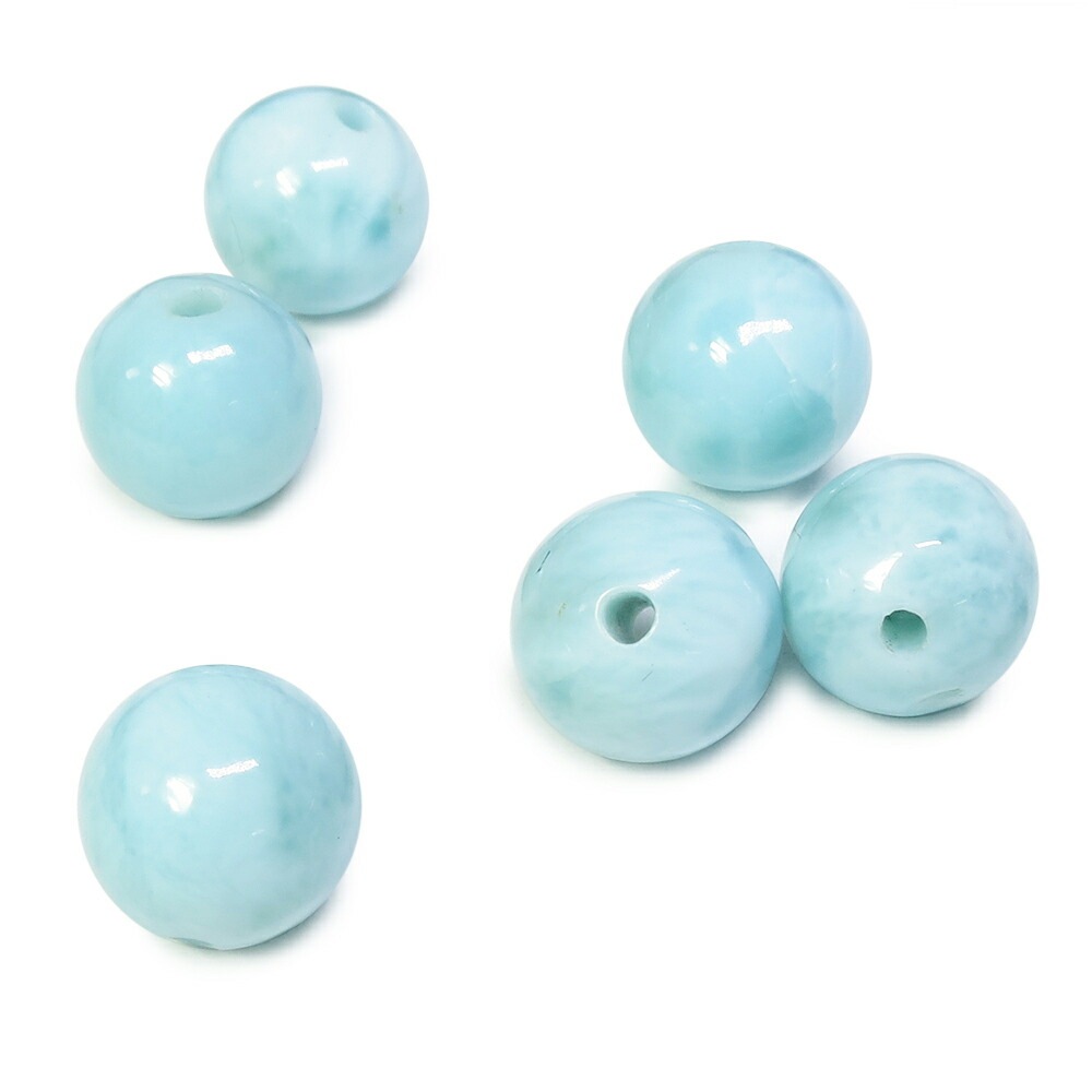 まるで地球！ 超大玉 ラリマー 約17.5 mm 粒売り ① まるで地球！ 超大