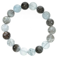 高品質ブラックアクアマリン18ミリ 深海を思わすブラックアクアマリンのブレスレット - 石の音ブログ