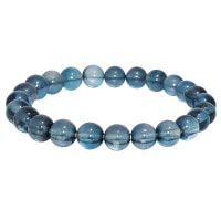 最高級 ロンドンブルートパーズ ブレスレット 7.4～8.8mm 17.5cm