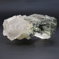 高品質 水晶 クラスター 苔入り ヒマラヤ産 インド マニハール 361g