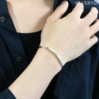 シルバー925 Silver プレーンバングル/フルハンドメイド/ブレスレット シルバー925 Silver プレーンバングル/フルハンドメイド