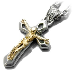 DEAL DESIGN ディールデザイン リバイブクロス18K ペンダント メンズアクセサリー ロック ギフト シルバー925 シルバーアクセサリー 銀 SV925 スターリングシルバー シルバーペン