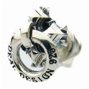 DEAL DESIGN ディールデザイン ノッカークロス ピアス メンズアクセサリー ロック ギフト シルバー925 シルバーアクセサリー 銀 SV925 スターリングシルバー ピアス イヤリング 片