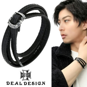 DEAL DESIGN ディールデザイン フリースライドブレス(クロス) ブレスレット メンズアクセサリー ロック ギフト シルバー925 シルバーアクセサリー 銀 SV925 スターリングシルバー 