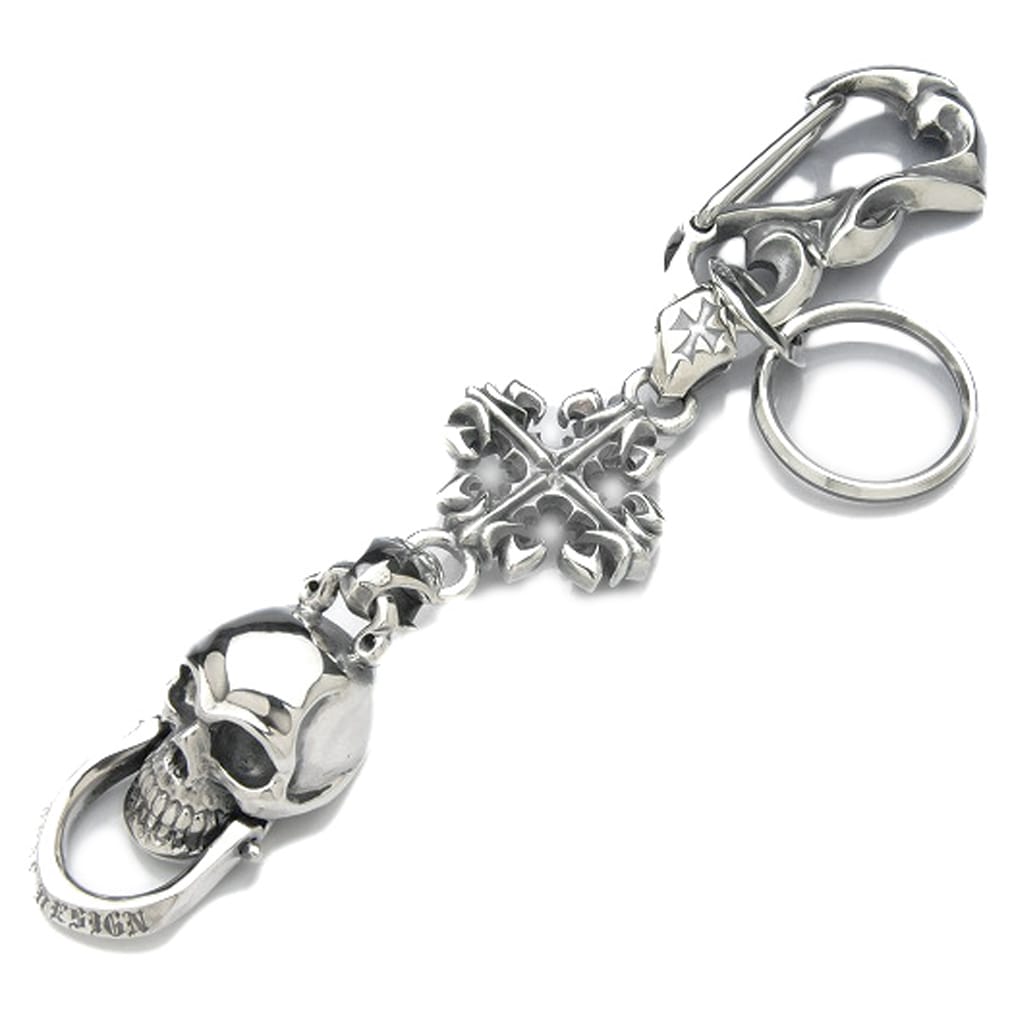 シルバー チェーン型 キーホルダー BELIEVE IN MIRACLE - 【お取り寄せ可能】チェーンキーホルダー