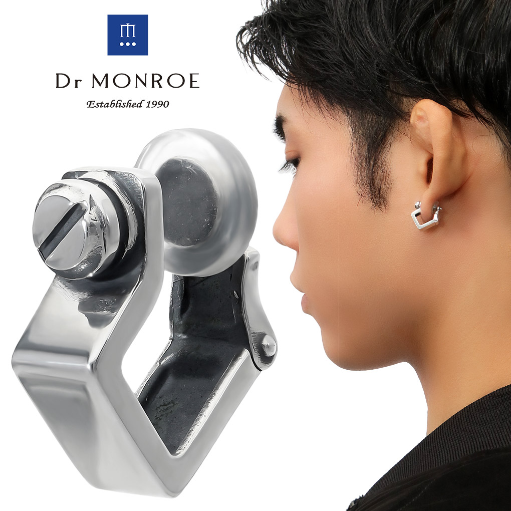 Dr MONROE ドクターモンロー メカニカル フープ イヤリング シルバー
