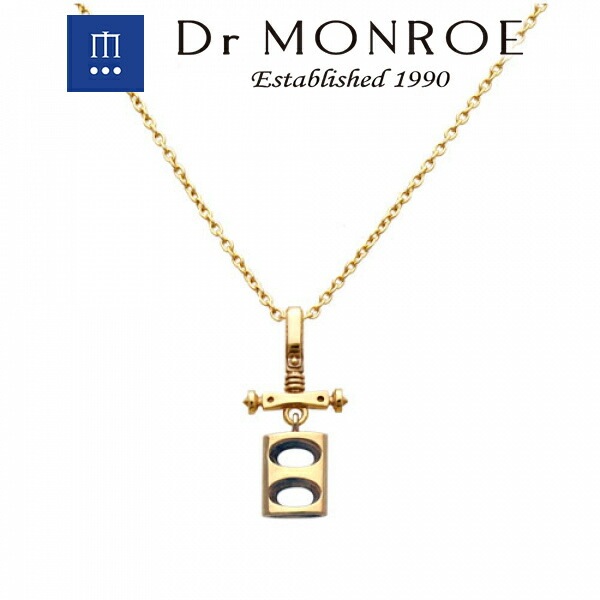 Dr MONROE ドクターモンロー K18オーバルホールペンダント ネックレス 