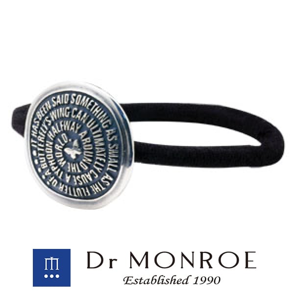 ドクターモンロー Dr MONROE シルバーコンチョブレスレット ヘアゴム 英語 英字 英文 メッセージ コンチョ 蝶 Dr MONROE ドクターモンロー シルバーコンチョブレスレット ヘアゴム