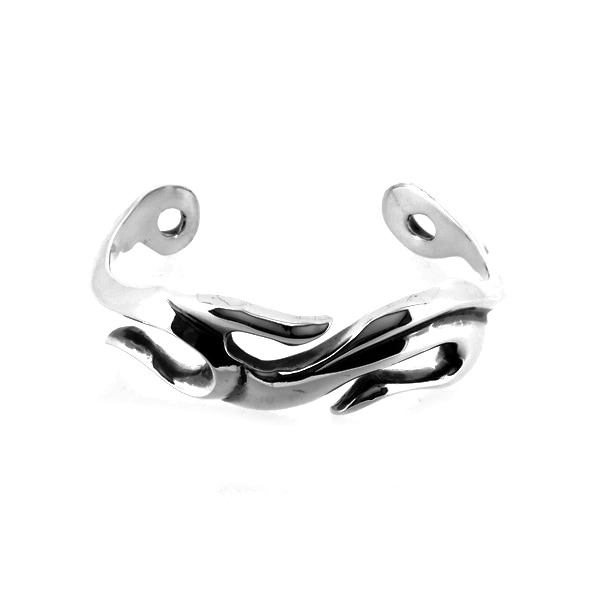 トライバル バングル ネイティブ 炎 タトゥー パターン ブレスレット