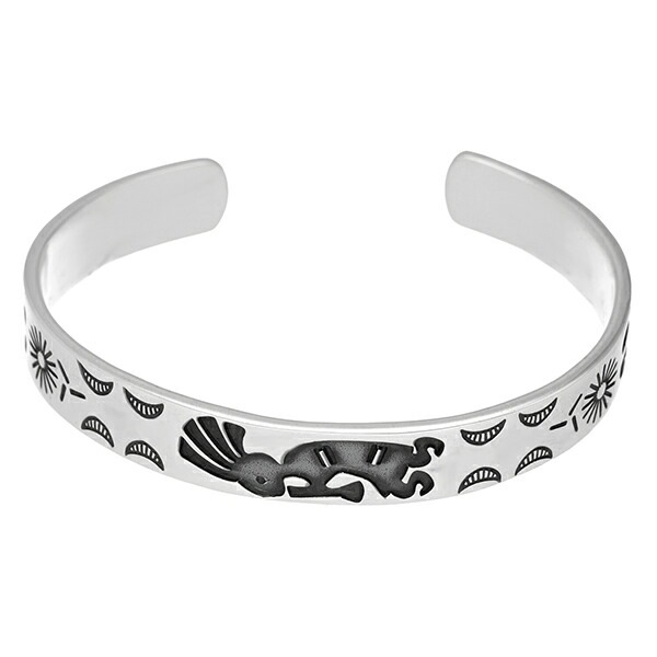 スターリングシルバーアメリカン 精霊ココペリ シルバーバングル