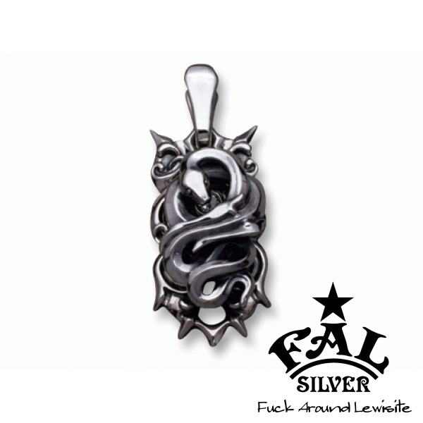 F.A.L ペンダントトップ ヘビ スネーク ジルコニア シルバー 925 銀