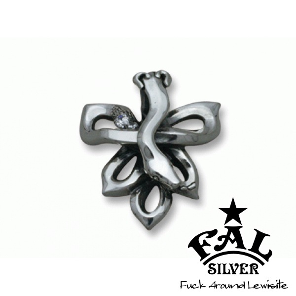 F.A.L ペンダントトップ ヘビ スネーク ジルコニア シルバー 925 銀