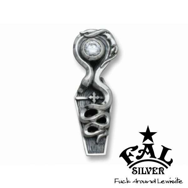 F.A.L ペンダントトップ ヘビ スネーク ジルコニア シルバー 925 銀