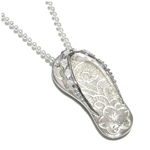 ハワイアンジュエリー ビーチサンダル シルバーペンダントトップ