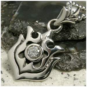 ジルコニア リバーシブル シルバーペンダントトップ チェーンなし