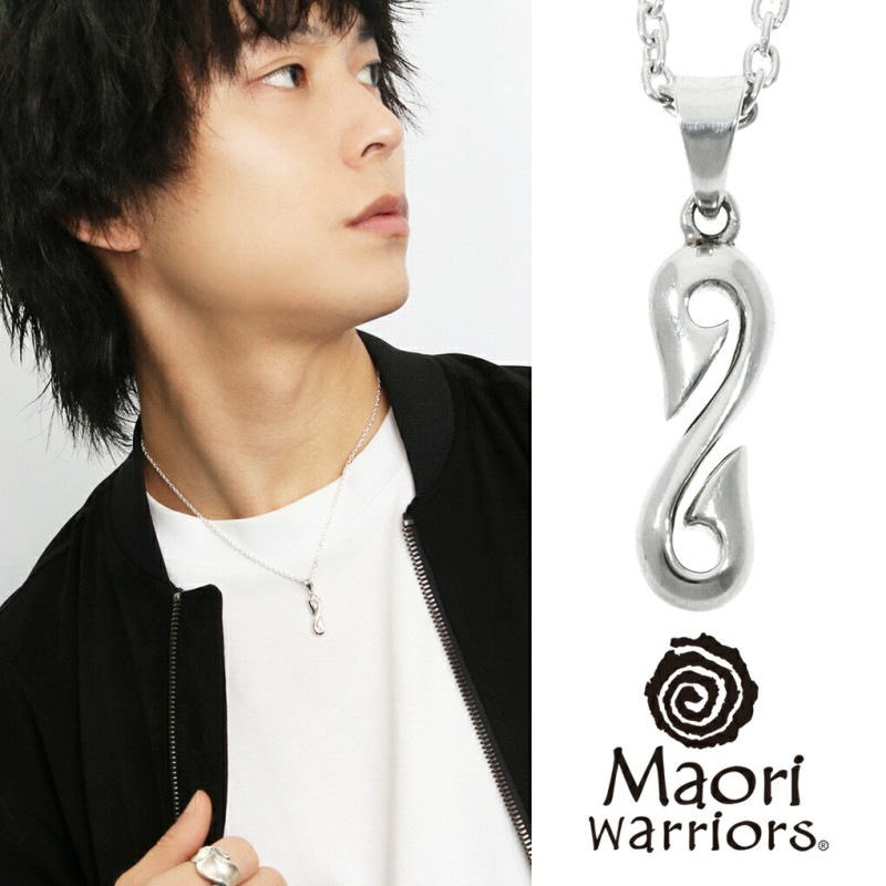 Maori warriors ダブル フック シルバー ペンダントトップ チェーン