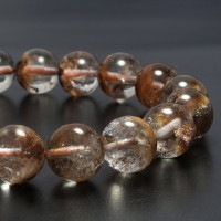 ブラウン ガーデンクォーツ ブレスレット 10.5mm 18cm メンズM
