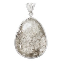 ホワイトガーデンクォーツ シルバー ペンダントトップ 雫 ヘッド
