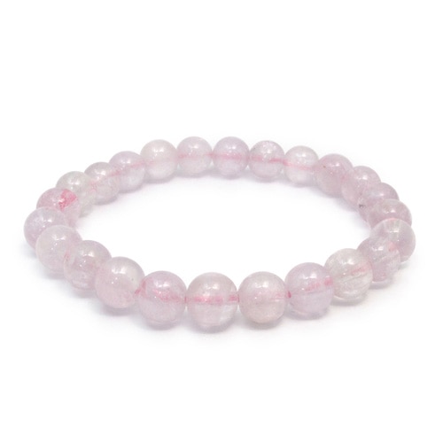 7.2mm 16cm クンツァイト ブレスレット レディースSサイズ 9月 誕生石