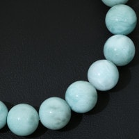 ラリマー ブレスレット 9.5mm 16.5cm レディース S サイズ 天然石