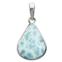 ラリマー シルバー ペンダントトップ 雫 天然石 パワーストーン
