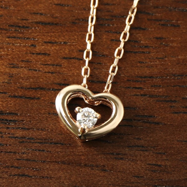 K18 ハート チャーム 18K ハンドメイド ピアス ネックレス パーツ M