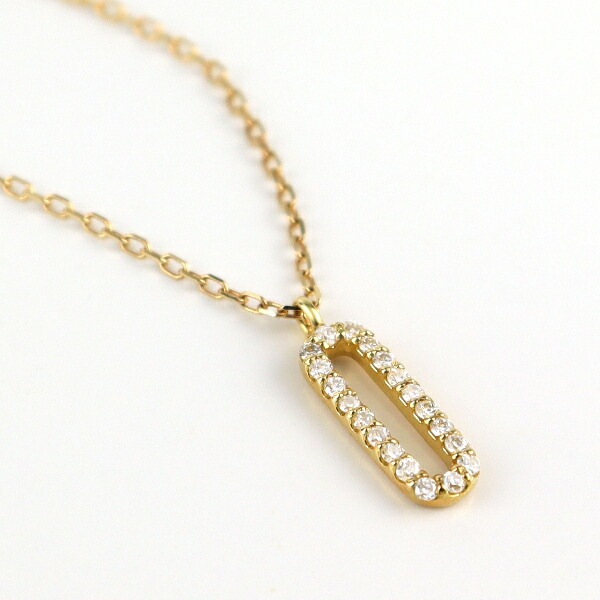 K18 ダイヤモンド リング ネックレス 18金 18k ゴールド イエロー 