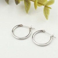pt900 プラチナ　ピアス　フープ　両耳♡ PT900 プラチナ フープピアス 2P 両耳用 1.5×15mm ピアス フープ