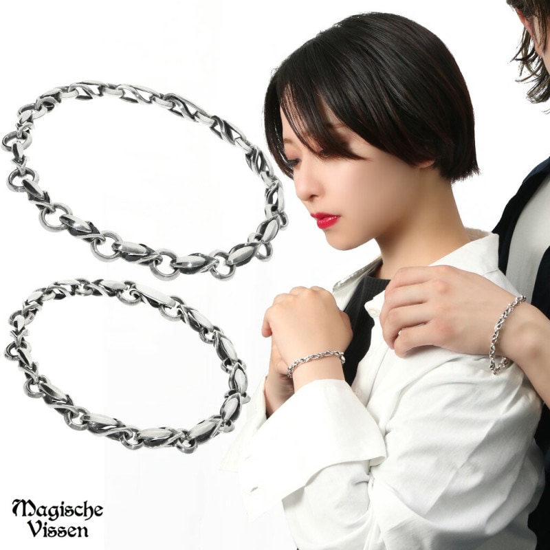デザインチェーン ペアブレスレット ペアアクセサリー おそろい お揃い