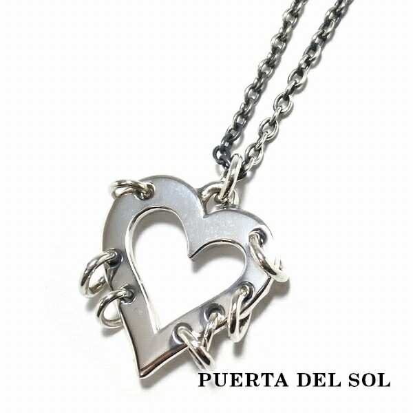 PUERTA DEL SOL 強い意志 折れない心 Heart アイアンハート ネックレス