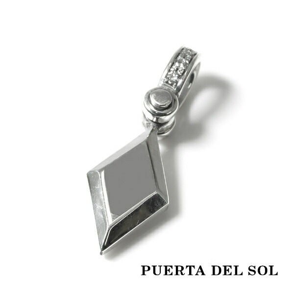 PUERTA DEL SOL トランプ ダイヤ フラット ペンダント(チェーンなし