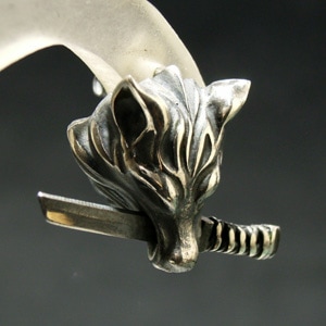 シルバーピアス 狼rouブランド 仁-ZIN- 925 メンズ ピアス