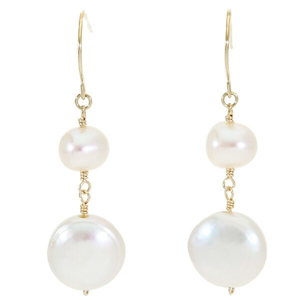 Irise coffret K10 ゴールド パール 真珠 バロックパール コインパール  