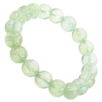 プレナイト　ブレスレット プレナイト 高品質 ブレスレット 9.5mm 17cm レディースM サイズ