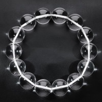 水晶 ブレスレット 大玉 16mm 20cm メンズLL サイズ 天然水晶