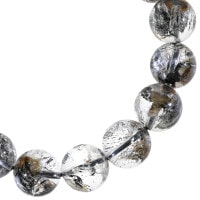 ①18mm　水入り✴ヒマラヤ水晶　エレスチャルクォーツ・骸骨水晶　ブレスレット ①18mm 水入り✴ヒマラヤ水晶 エレスチャルクォーツ・骸骨水晶