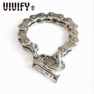 VIVIFY ビビファイ アクセサリー ブレスレット バングル シルバー MotorCycleChain Bracelet|メンズアクセサリー
