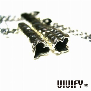 VIVIFY ビビファイ ペンダント ネックレス シルバー Pipe ハート Bar L ペンダントトップ チェーンなし メンズアクセサリー レディースアクセサリー ブランド|メンズアクセサリー