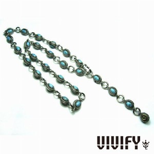 VIVIFY ビビファイ アクセサリー ネックレス シルバー Old Native Style ストーン セッティング Ball Y-Necklace|メンズアクセサリー