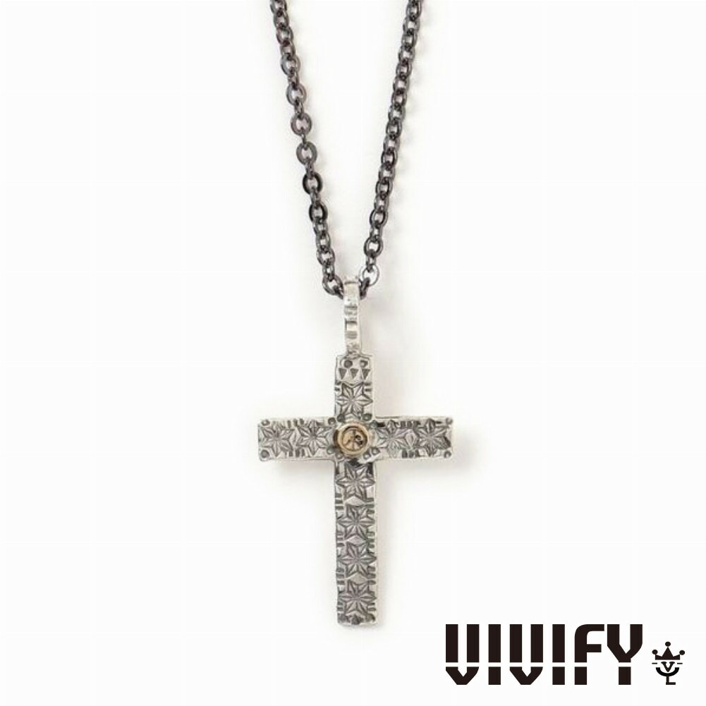 VIVIFY ビビファイ ペンダント ネックレス シルバー Cross 麻の葉 魔 