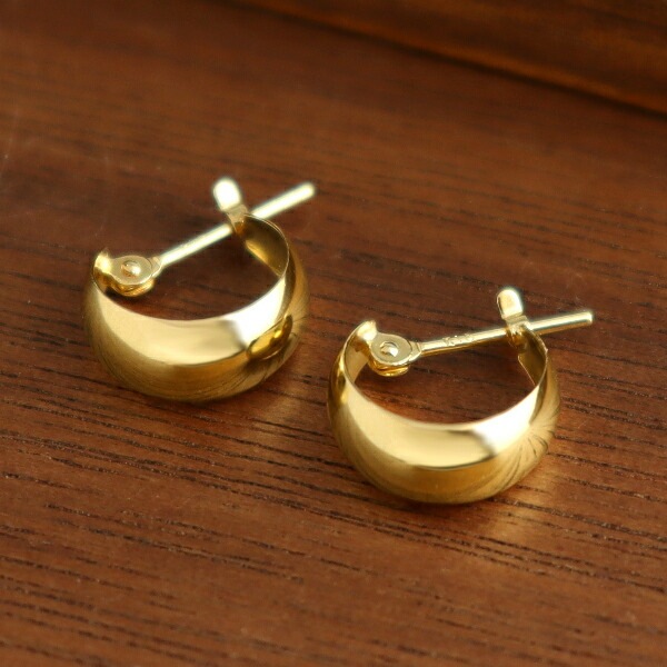 楽天市場】ピアス フープ フープピアス k18 18k 18金 ゴールド