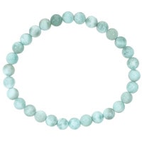 ラリマー ブレスレット 6mm 17～17.5cm M～L サイズ 天然石