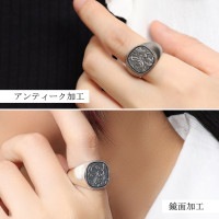 新品 QUETZAL シグネット ピンキーリング 11号 シルバー925 ロック