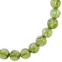 ペリドット ブレスレット 6mm 16.5~17.5cm S～L サイズ 8月 誕生石