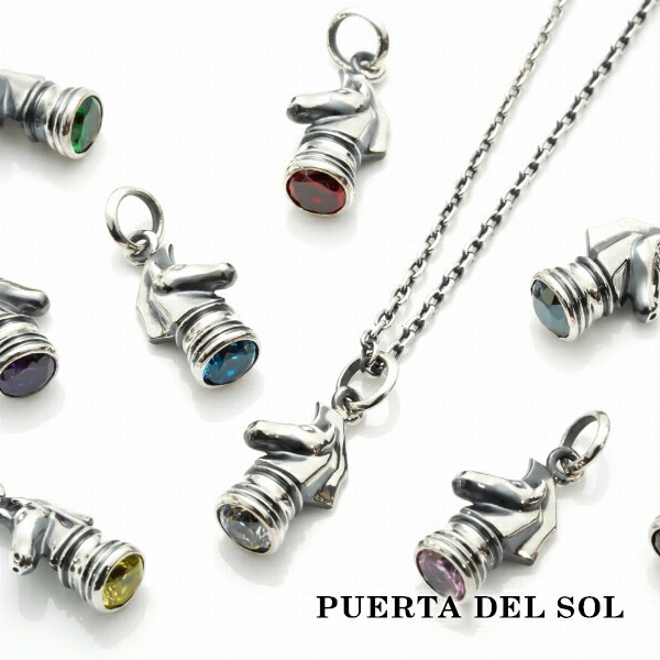 PUERTA DEL SOL ナイト 騎士 チェス駒 ネックレス(チェーン付き