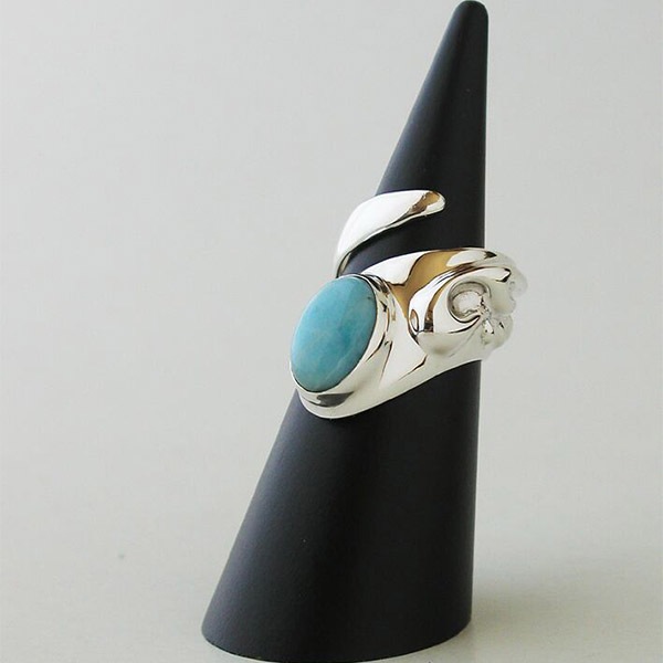 Give Me a Wing スパイラル リング ラリマー レディース 10~23号 指輪