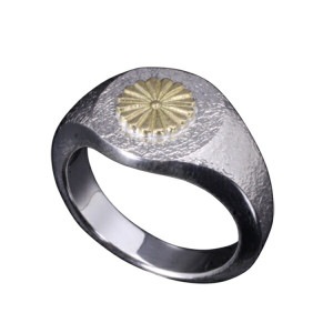 龍頭 岩石 菊 印台 リング 10〜27号 指輪 花 メンズ シルバー シルバーリング メンズリング シルバー950 男性 彼氏 伝統技法 ギフト 人気 おしゃれ ブランド