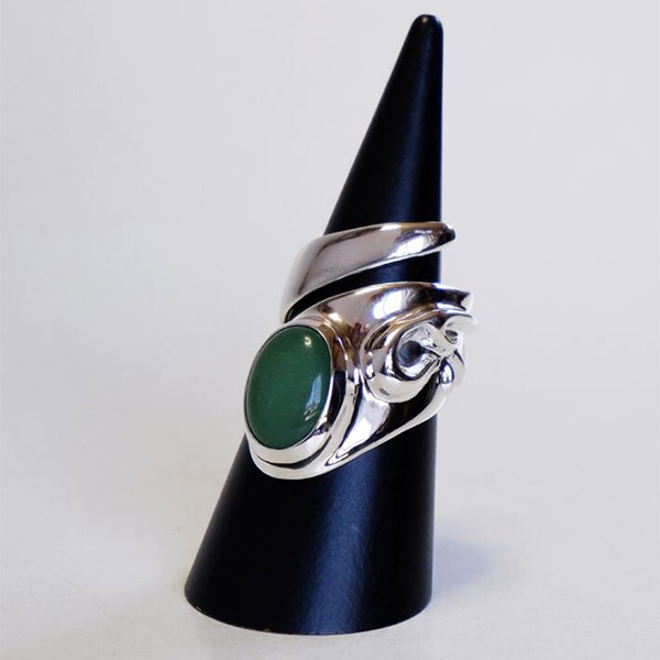 Give Me a Wing スパイラル リング アベンチュリンクォーツ