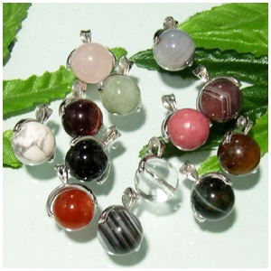 全18種類の石の中からセレクト 天然石丸玉ペンダントトップ プレゼント  